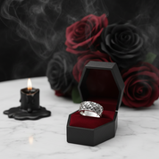 Vintage Style Snake with Diamond Band-Black Diamonds New York