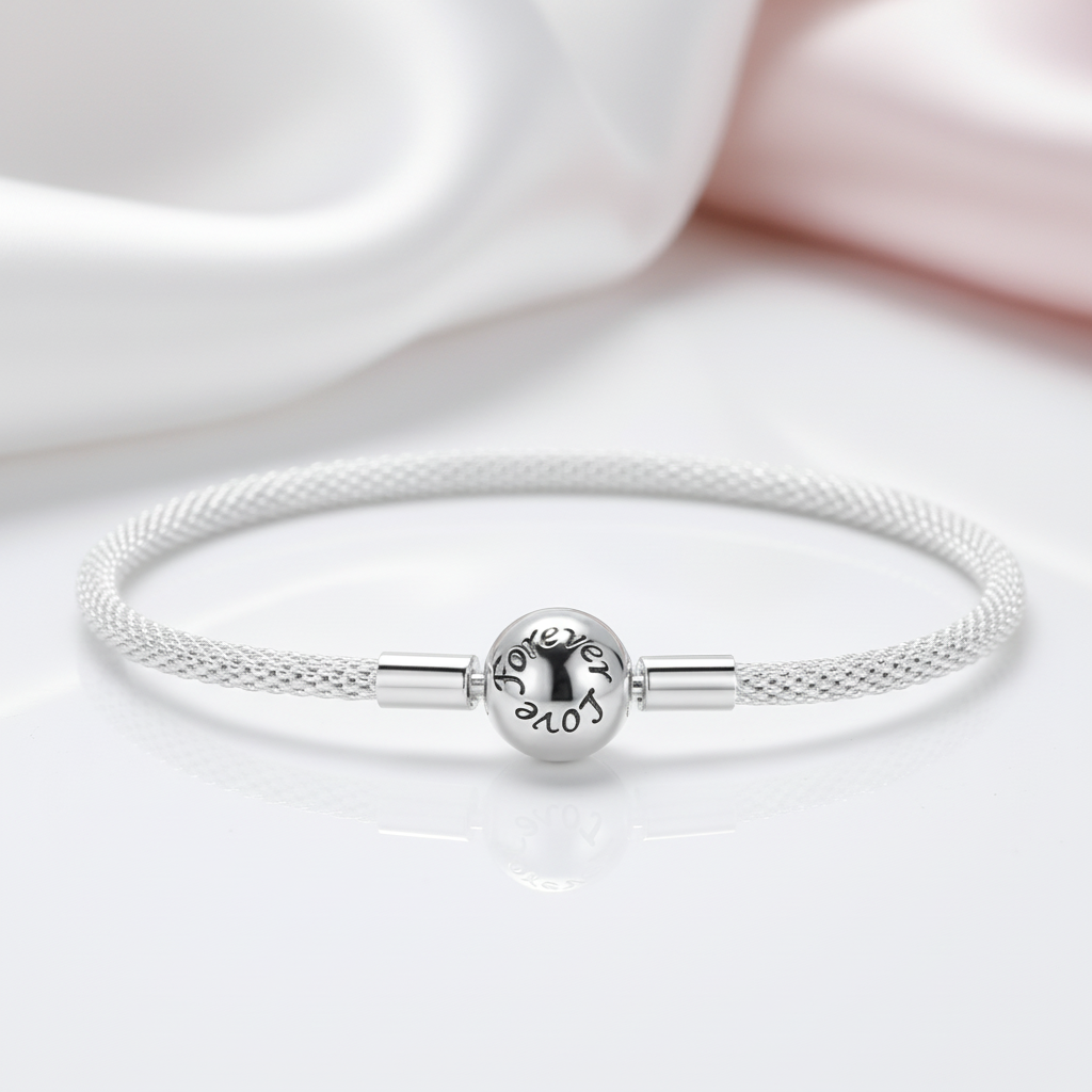 Bead Charm Bangle-Black Diamonds New York