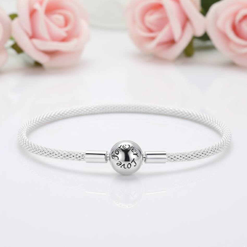 Bead Charm Bangle-Black Diamonds New York