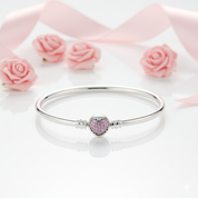 Bead Charm Bangle-Black Diamonds New York