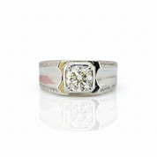 1.0 Ct Round Cut D Color Diamond Option Wedding Band-Black Diamonds New York
