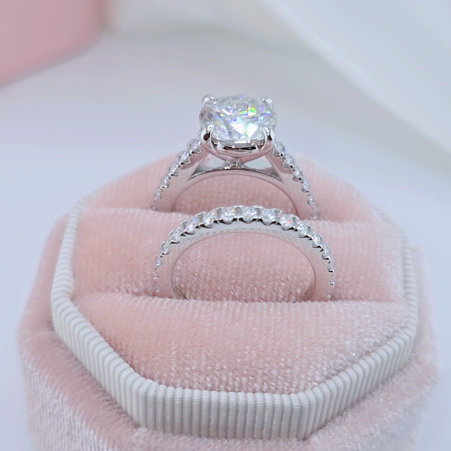 Classic 3.0 Ct Round Cut Diamond Option Bridal Set-Black Diamonds New York