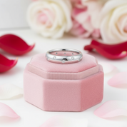 Bezel-Set Diamond Wedding Band-Black Diamonds New York