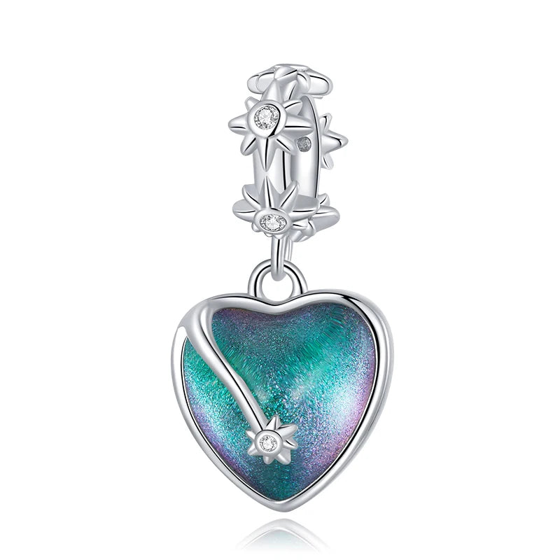 Heart-Shaped Charms with Colorful EVN Diamond-Black Diamonds New York