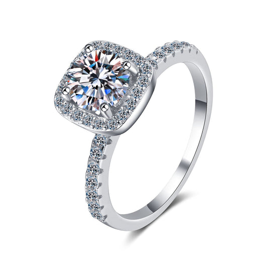3.0 Ct Round Brilliant Diamond  Halo Engagement Ring