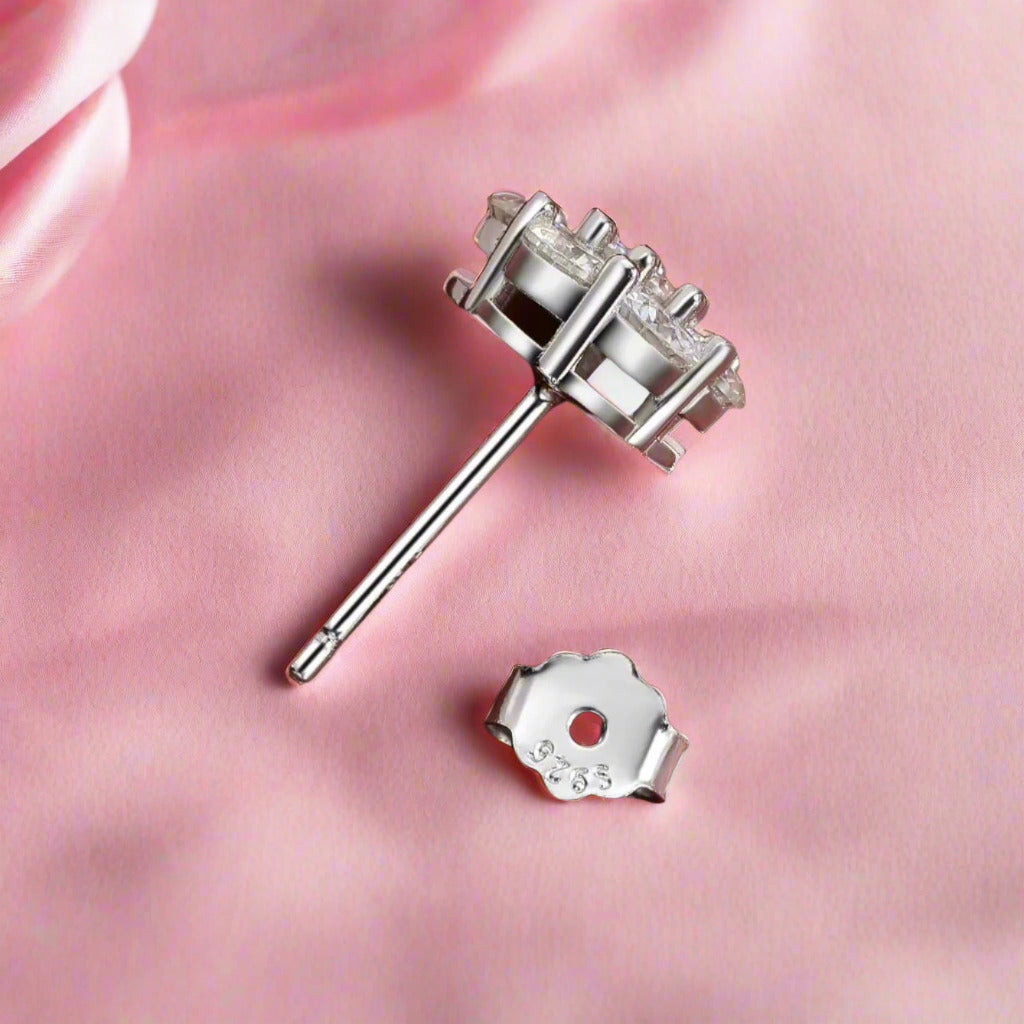 1.4 Ctw Round Cut Diamond Stud Earrings-Black Diamonds New York