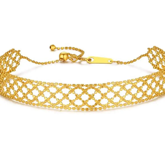 18k Yellow Gold Vintage Lace Bracelet