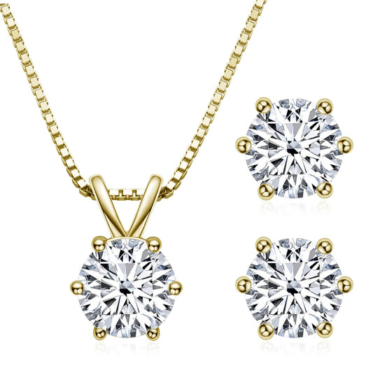 Classic 1.0 Ct Round Cut Diamond Jewelry Set-Black Diamonds New York