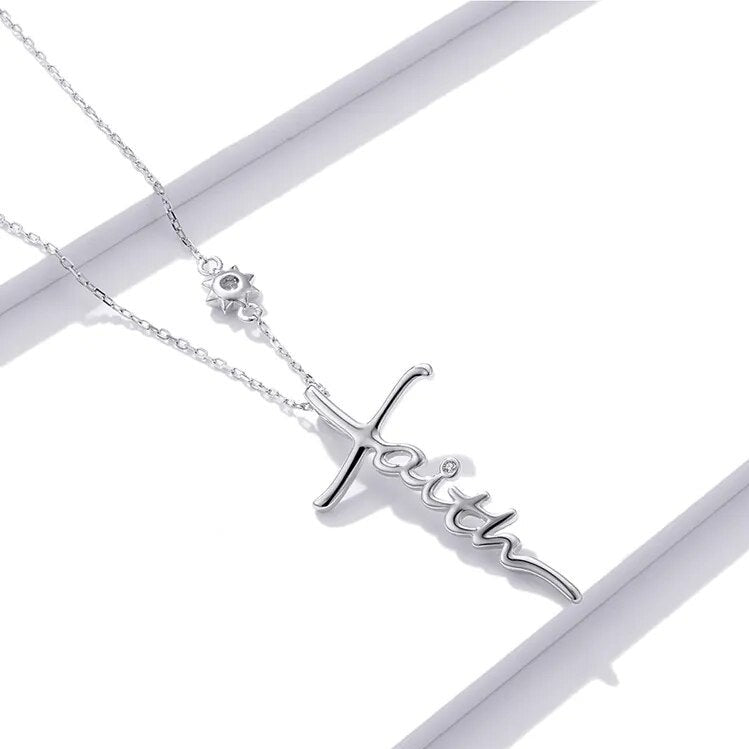 Cross Faith EVN Diamond Chain Necklace-Black Diamonds New York