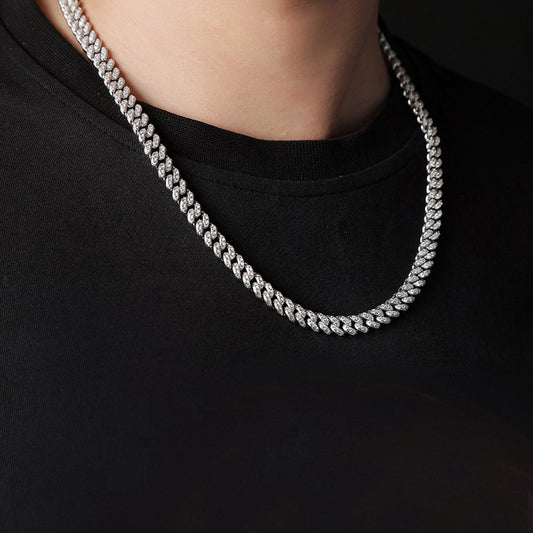 8.5 Ct Round Moissanite Diamond Necklace