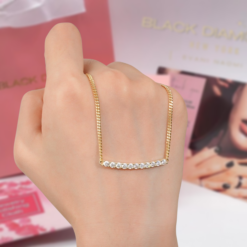 Gorgeous Round Cut Diamond Pendant Necklace-Black Diamonds New York