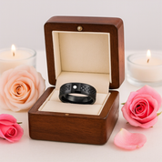 Black Carbon Fiber Oblique Angle Electroplated Tungsten Wedding Band-Black Diamonds New York