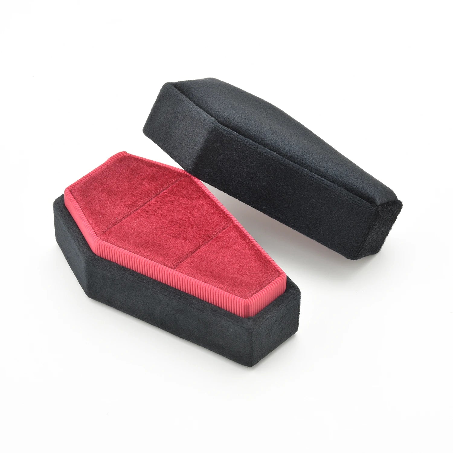 Married Till Buried Personalized Coffin Ring Box-Black Diamonds New York