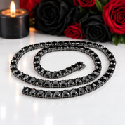 Black Diamond Option Tennis Necklace-Black Diamonds New York