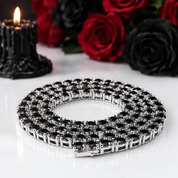 Black Diamond Option Tennis Necklace-Black Diamonds New York