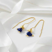 Simple Lovely Bird Dangle Earrings-Black Diamonds New York