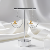 Perfect Lovely Bird Drop Earrings-Black Diamonds New York