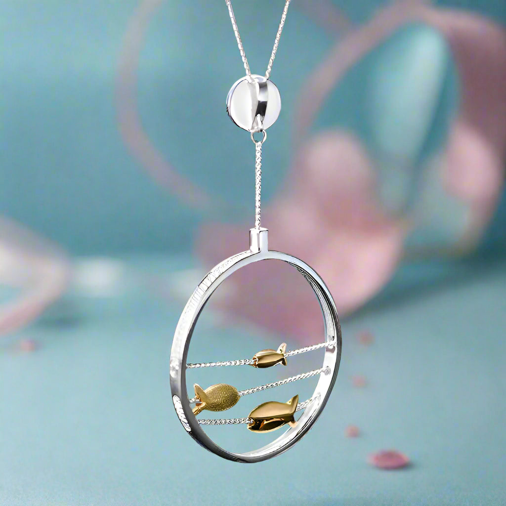 Moving Fishes Pendant-Black Diamonds New York