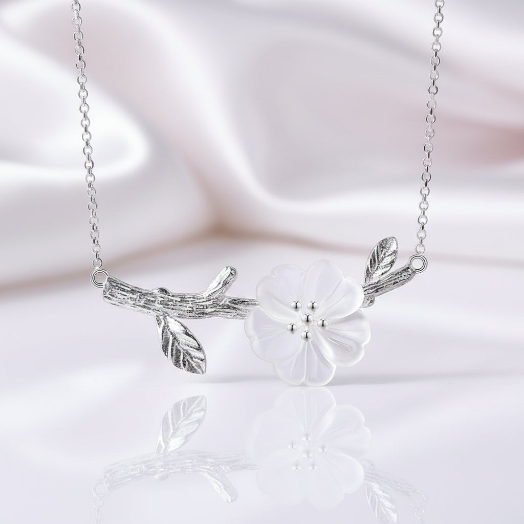 Flower in the Rain Necklace-Black Diamonds New York