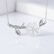 Flower in the Rain Necklace-Black Diamonds New York