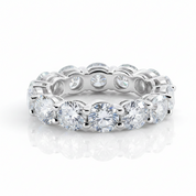 7.0 Ct 5mm Round Cut Full Eternity Diamond Option Wedding Band-Black Diamonds New York
