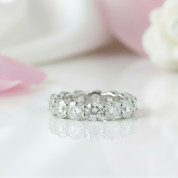 7.0 Ct 5mm Round Cut Full Eternity Diamond Wedding Band-Black Diamonds New York