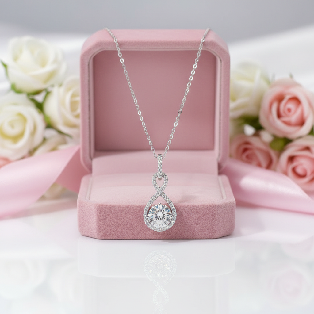 Diamond Option Music Pendant Necklace-Black Diamonds New York