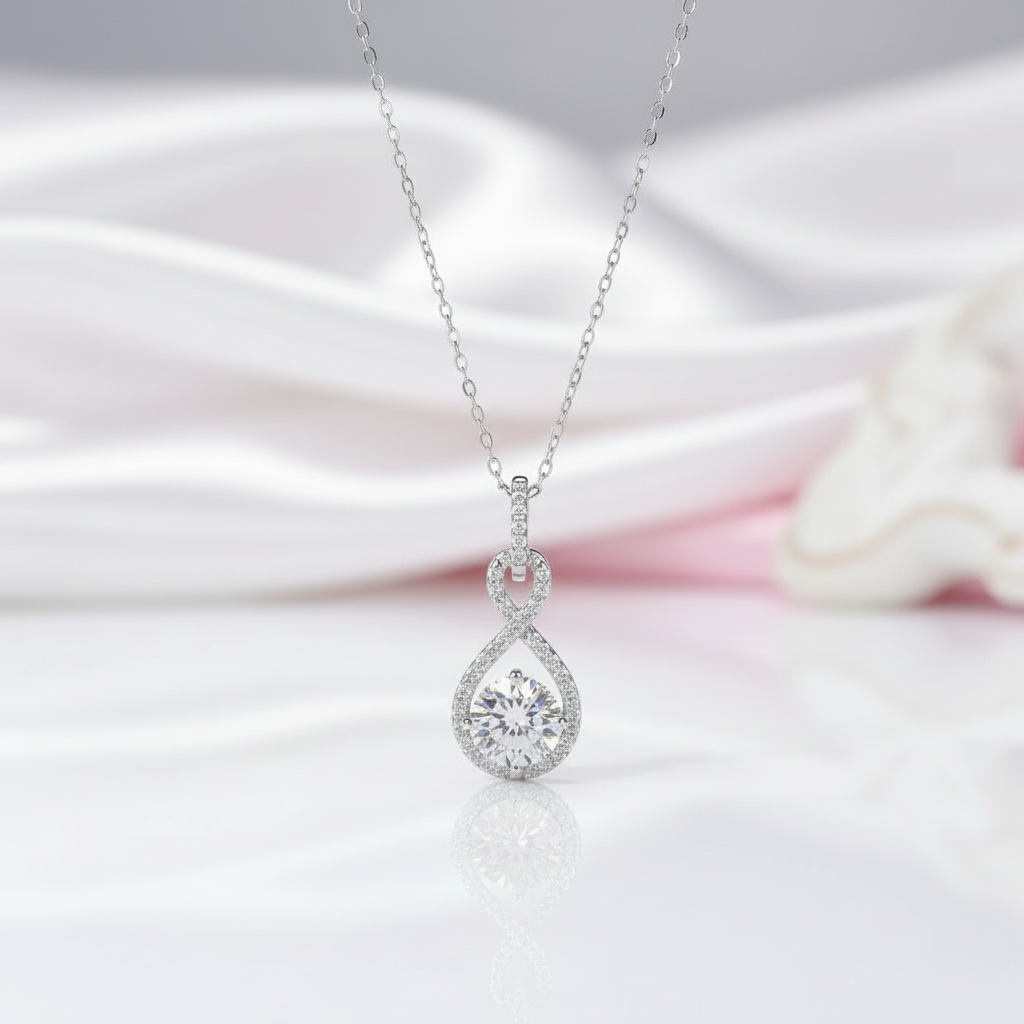 Diamond Music Pendant Necklace-Black Diamonds New York