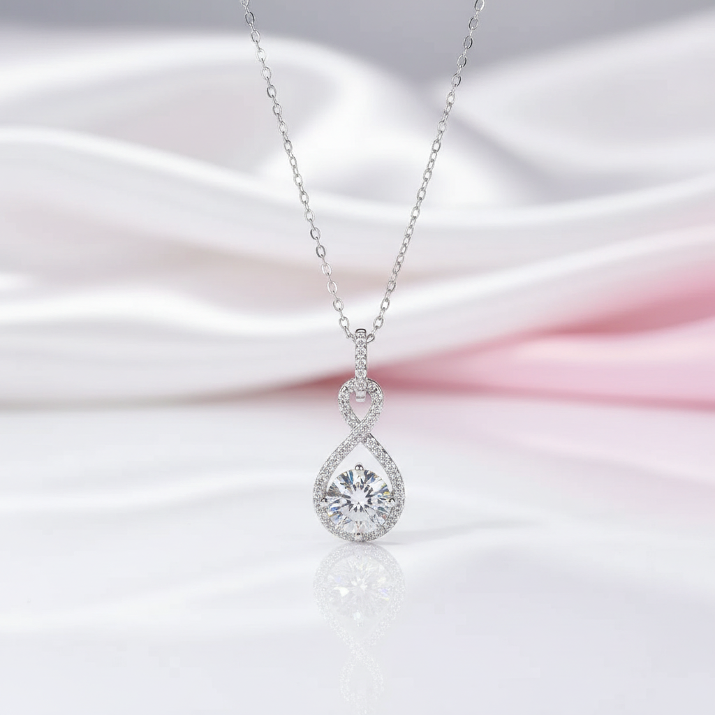 Diamond Option Music Pendant Necklace-Black Diamonds New York