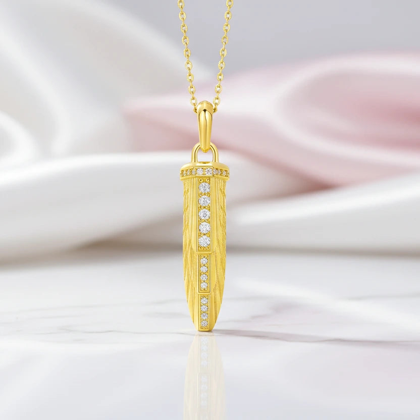 Empire Amulet With Pave Diamond Necklace-Black Diamonds New York