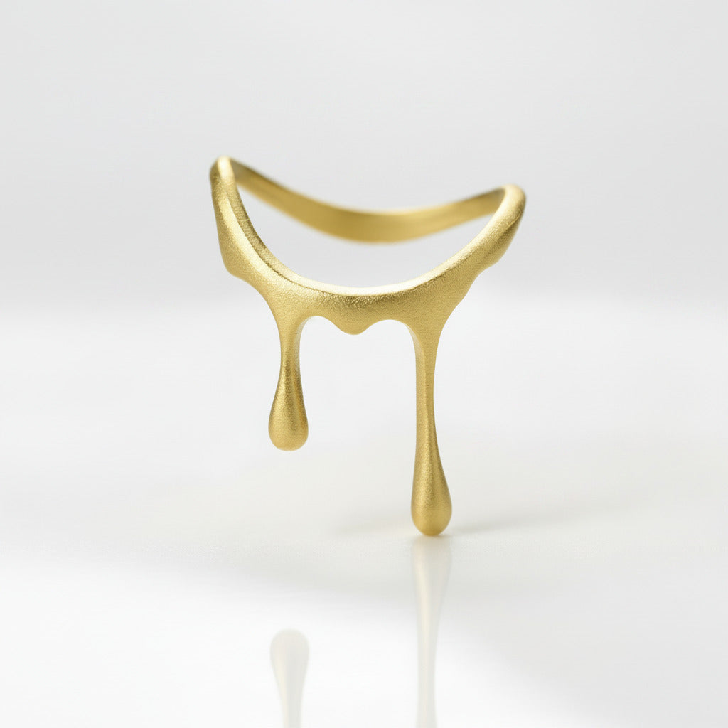 Drop Honey Fluid Ring-Black Diamonds New York