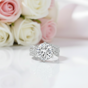 5.0 Ct Round Cut Diamond Wedding Ring
