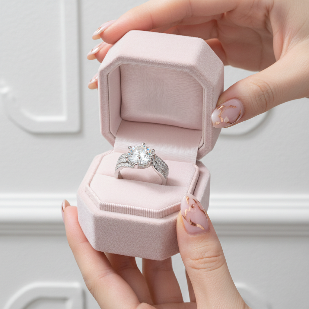 5.0 Ct Round Cut Diamond Wedding Ring