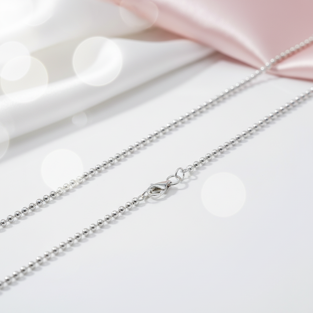 Trendy Women's Chain Necklace-Black Diamonds New York