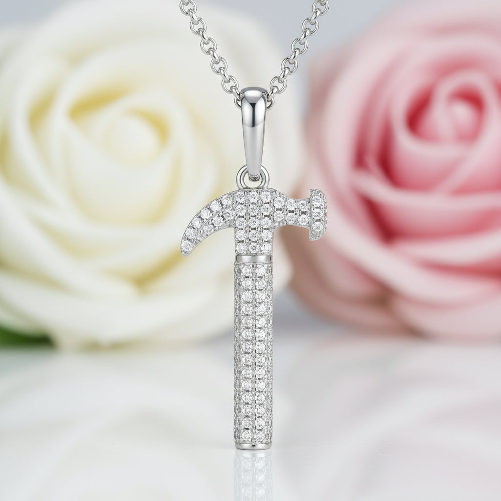 VIP Custom Diamond Hammer Pendant (Aftersale Service)-Black Diamonds New York