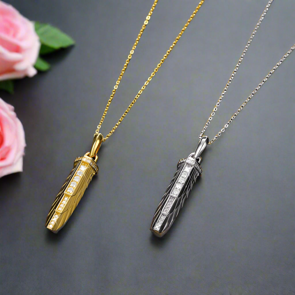 Empire Amulet With Pave Diamond Necklace-Black Diamonds New York