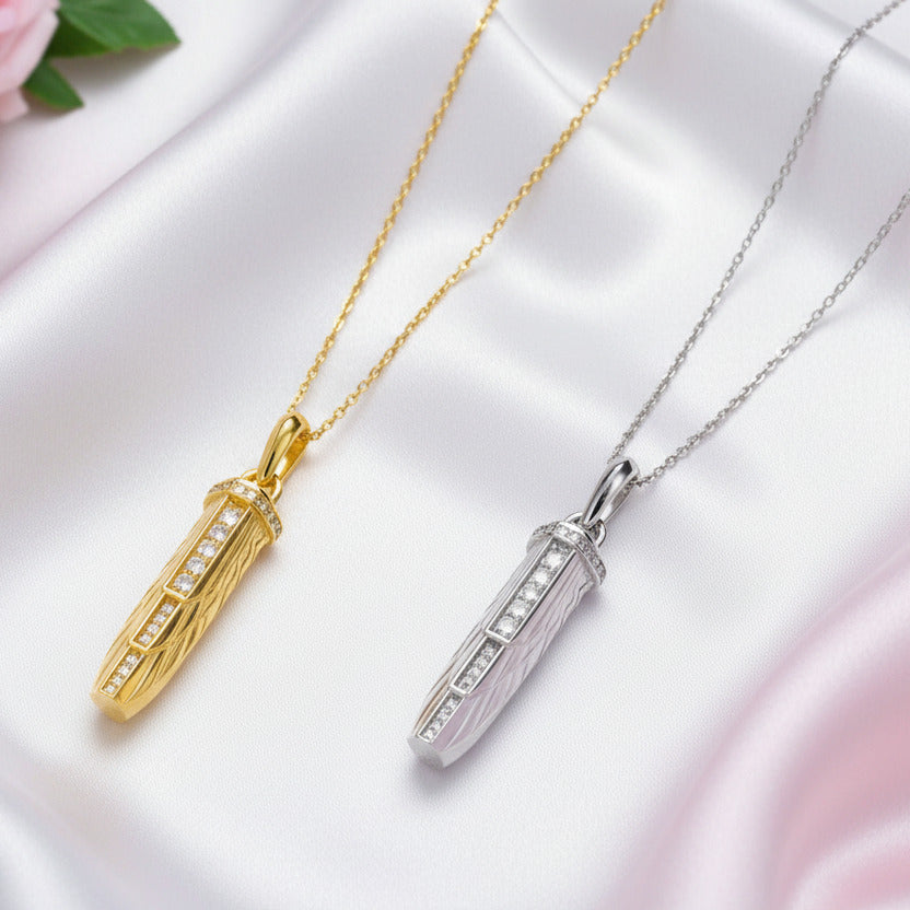 Empire Amulet With Pave Diamond Necklace-Black Diamonds New York