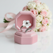 Exclusive Flower Vintage Ring-Black Diamonds New York