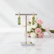 Pea Pods Drop Earrings-Black Diamonds New York