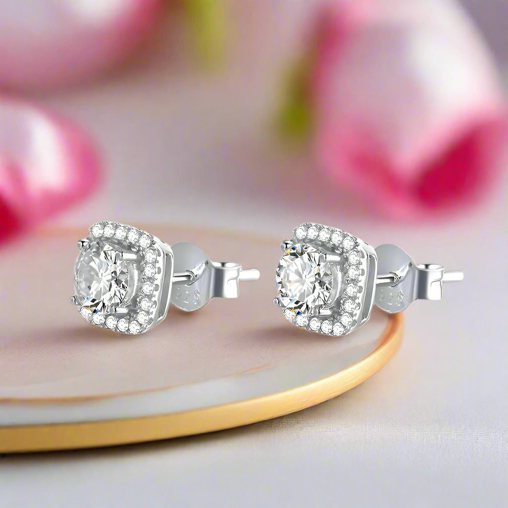 1.0 Ct D Color VVS1 Diamond Earrings-Black Diamonds New York