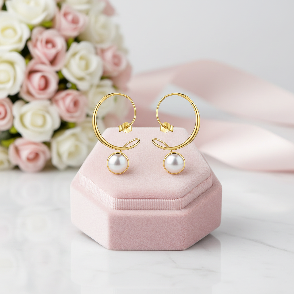 Moonstone Dangle Earrings-Black Diamonds New York