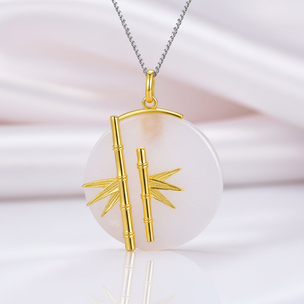 Unique Fresh Bamboo Pendant-Black Diamonds New York