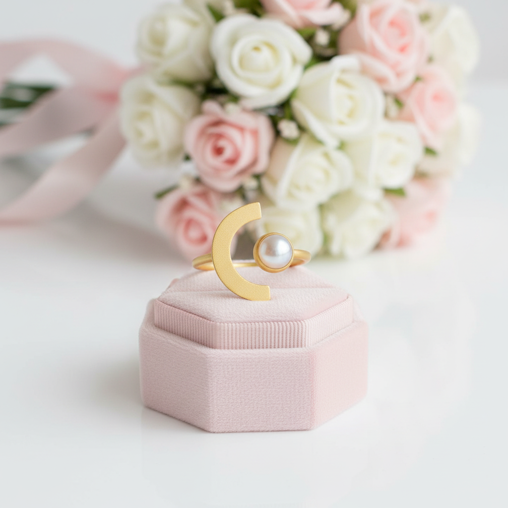 Minimalism Moonlight Adjustable Moonstone Ring-Black Diamonds New York