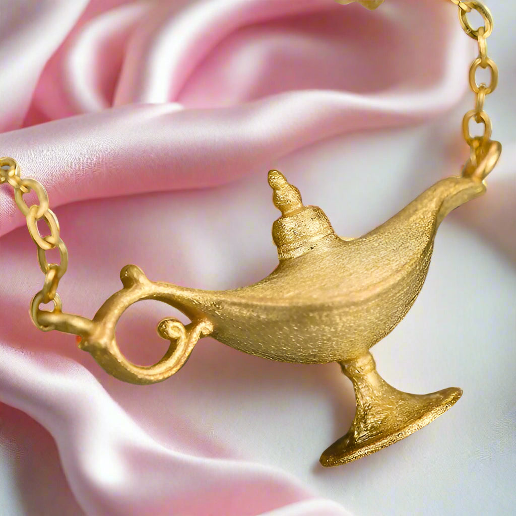 Aladdin Lamp Necklace-Black Diamonds New York