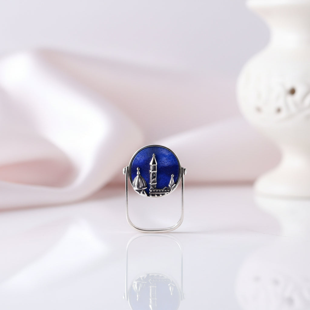 Florence Cathedral Gemstone Ring-Black Diamonds New York