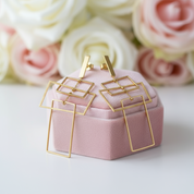 Geometric Rectangular Dangle Earrings-Black Diamonds New York