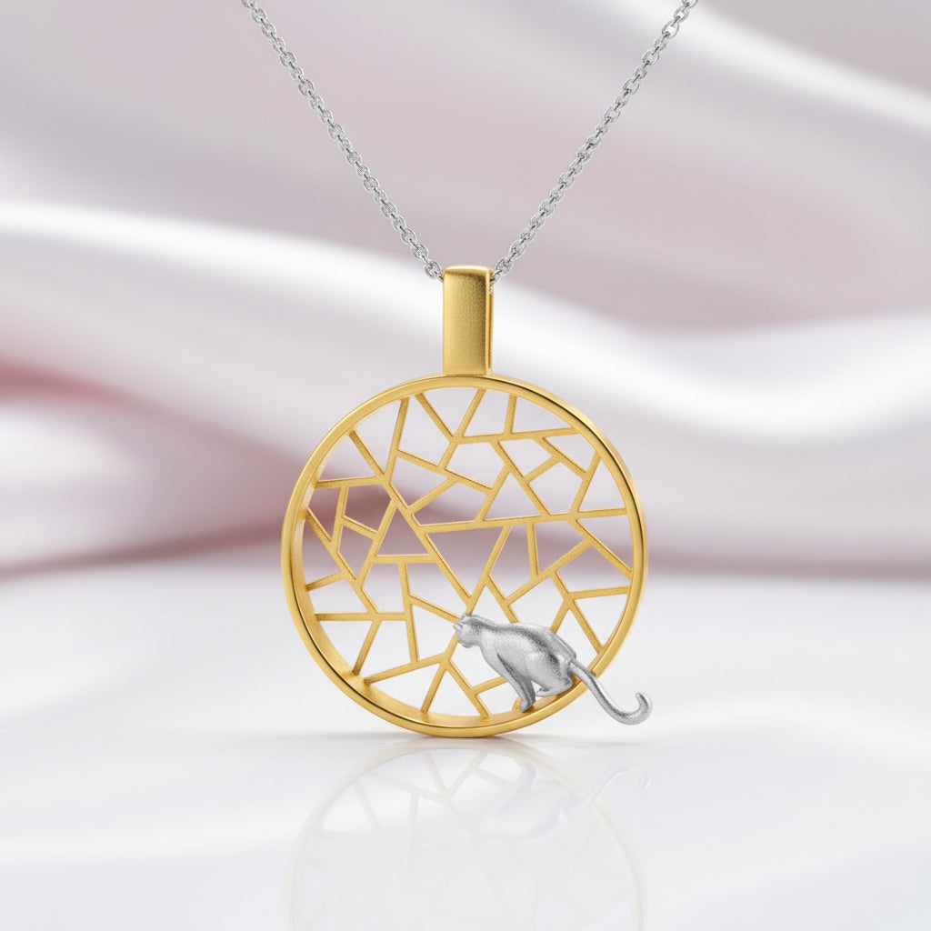 Cat on the Window Pendant-Black Diamonds New York