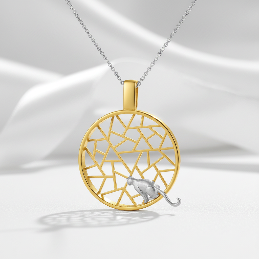 Cat on the Window Pendant-Black Diamonds New York