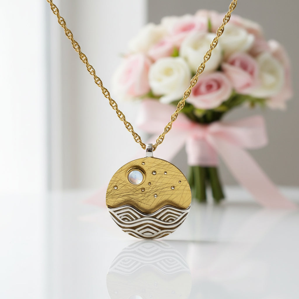 The Moonlight Design Pendant-Black Diamonds New York