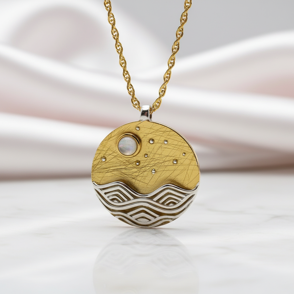 The Moonlight Design Pendant-Black Diamonds New York